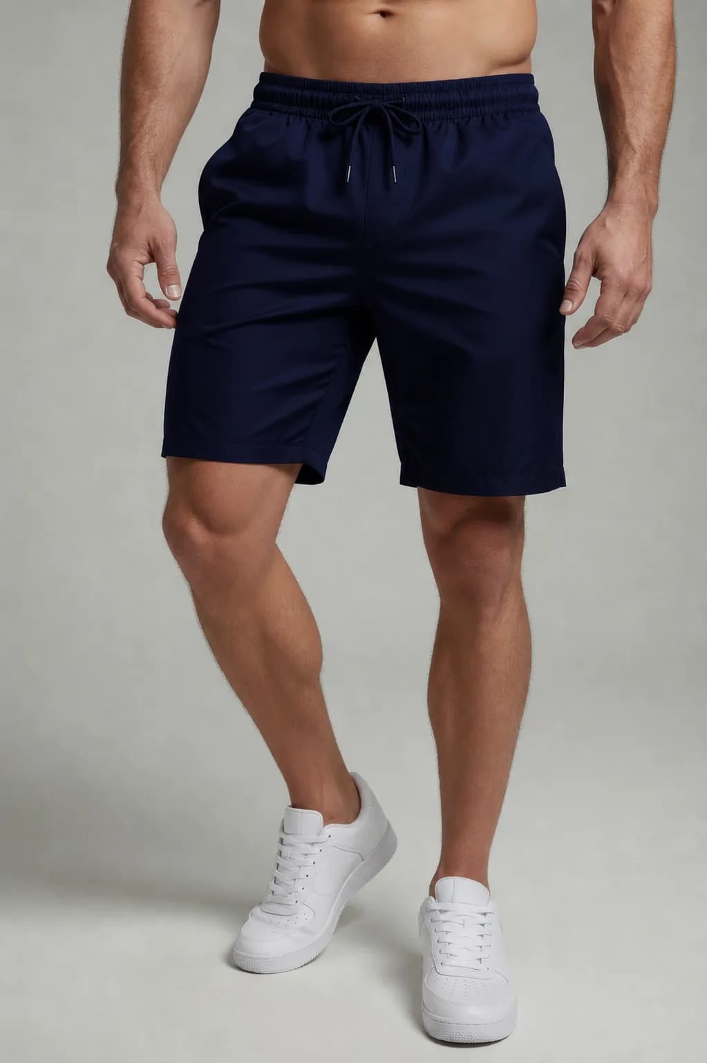 SPODENKI MĘSKIE SZYBKOSCHNĄCE - KOLOR GRANAT - SPORTOWE SHORTY NYLON